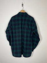 Load image into Gallery viewer, Pendleton Black Watch Tartan Button Up Wool Flannel Shirt - XL
