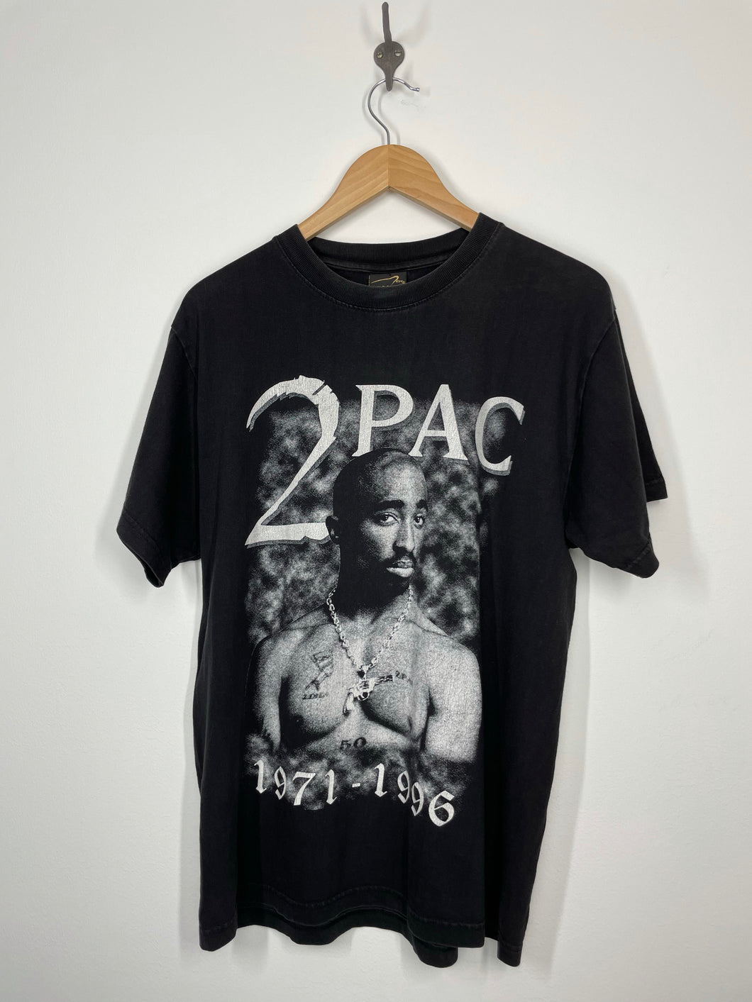 2Pac Shakur 1971 - 1996 Rap T Shirt - Gold Series - M
