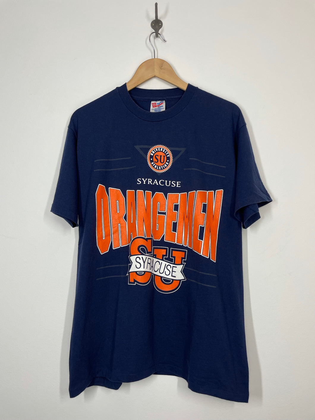 SU Syracuse University Orangemen T Shirt - Hanes - L