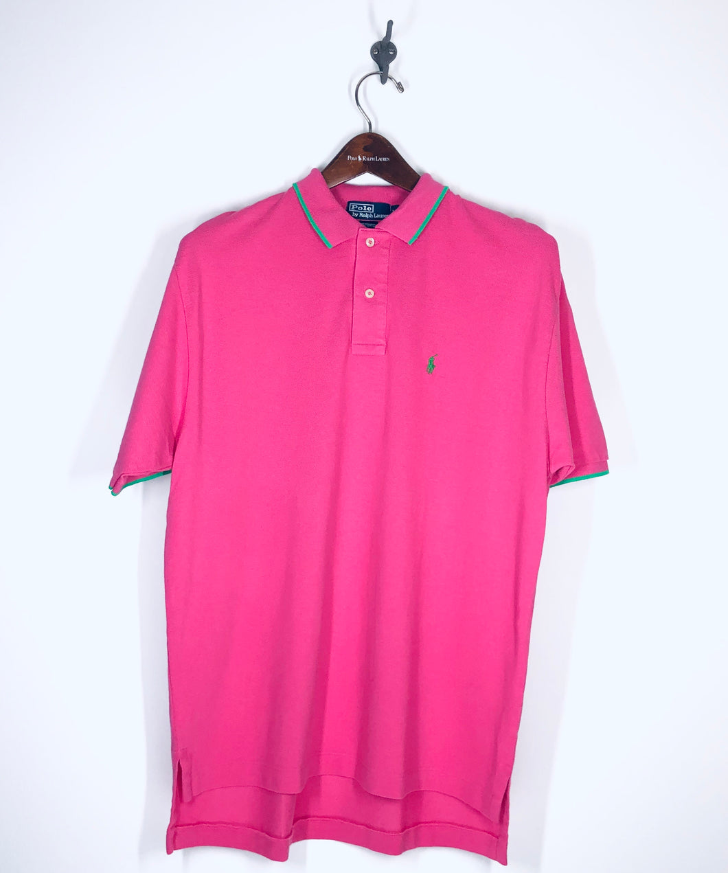 Polo by Ralph Lauren - L - Pink/Green - Iconic Mesh