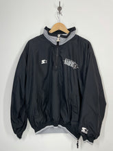 Load image into Gallery viewer, NFL Oakland Raiders Football Pro Line 1/4 Zip Pullover Windbreaker Jacket - Starter - L
