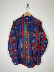 LL Bean Freeport Plaid Flannel Button Up Shirt - M