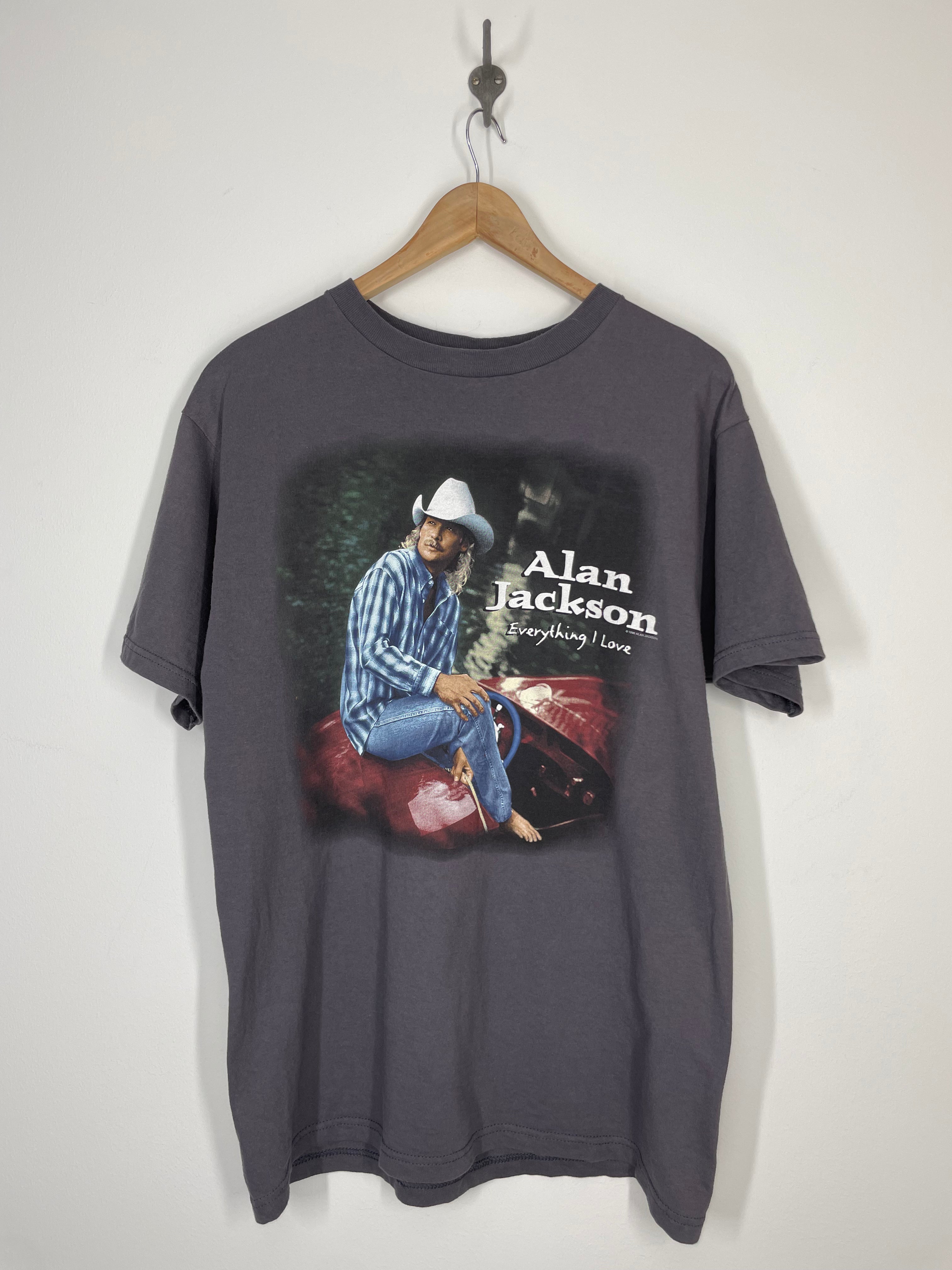 Alan Jackson 1996 Everything I Love Country Music T Shirt - Fruit of the  Loom - L