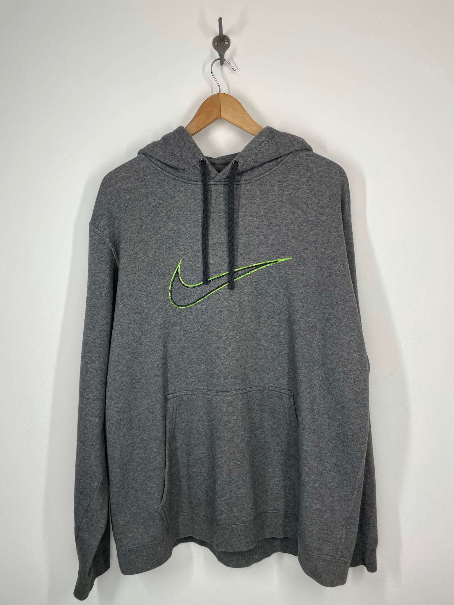 Nike Embroidered Center Swoosh Hoodie Sweatshirt Blue Tag XL