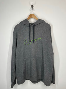 Nike - Embroidered Center Swoosh Hoodie Sweatshirt - Blue Tag - XL