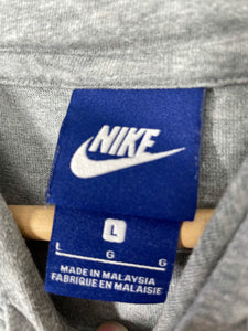 Nike - Mini Logo Spell Out Hoodie Light Sweatshirt - Blue Tag - L