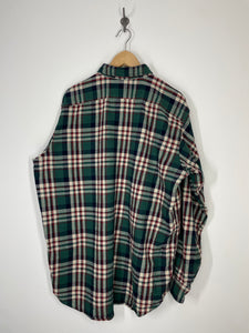 LL Bean Freeport Plaid Flannel Button Up Shirt - XL