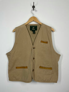 Orvis Outdoor Safari Fishing Camping Hiking Button Vest - L