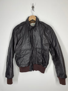 Ll bean leather bomber 2025 jacket