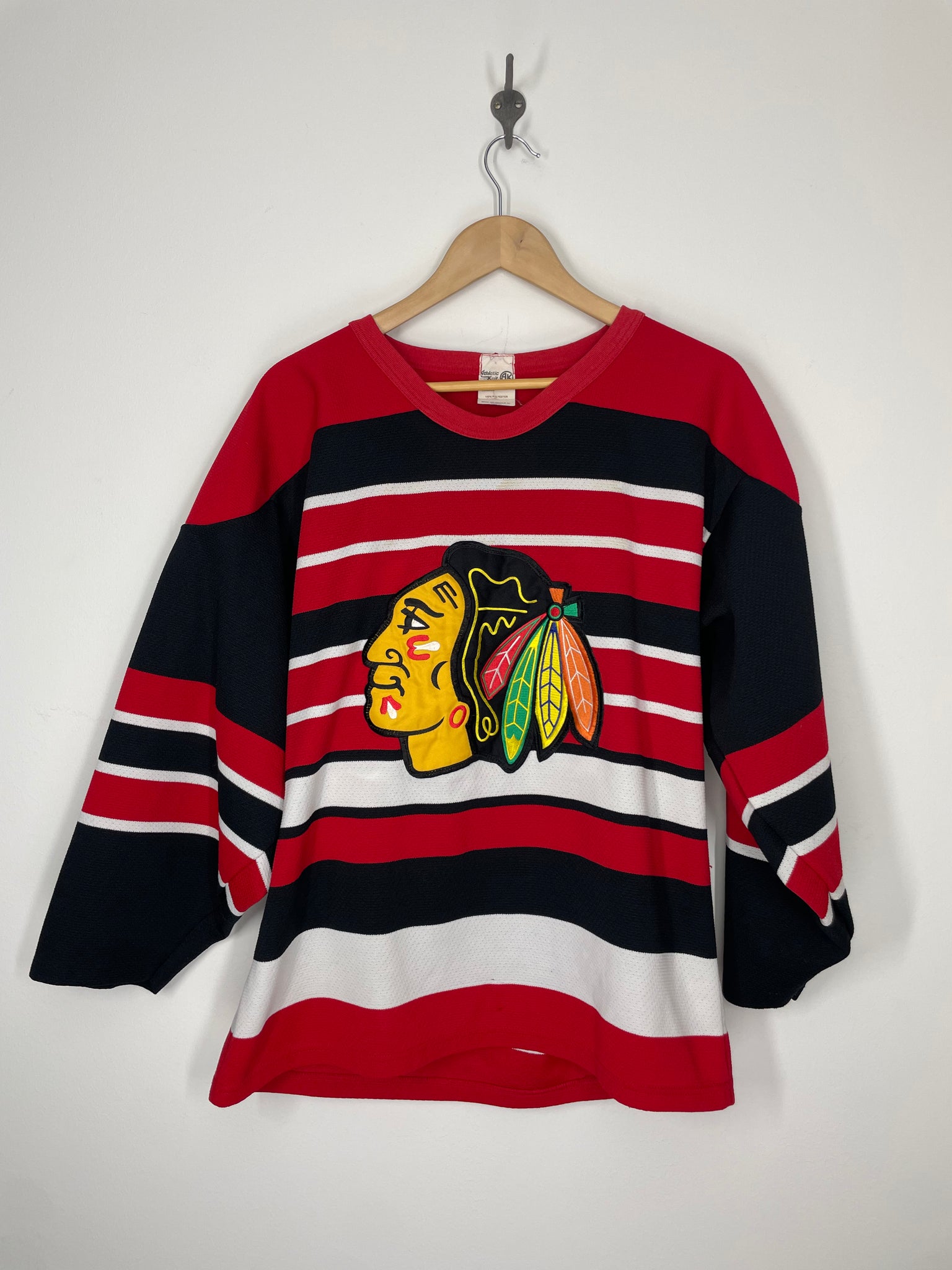 NHL Chicago Blackhawks Hockey Bobby Orr Jersey Athletic Knit S Lhuk