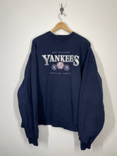 Load image into Gallery viewer, MLB New York Yankees Baseball Embroidered Crewneck Sweatshirt - Adidas -
