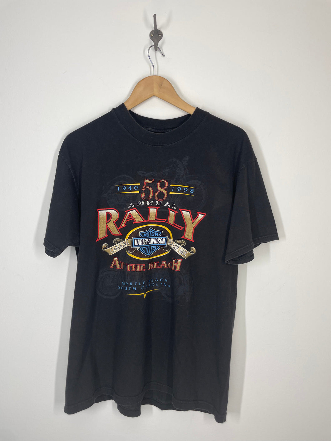 1998 Harley Davidson 58th Annual Motorcycle Rally Myrtle Beach T Shirt - Harley - L