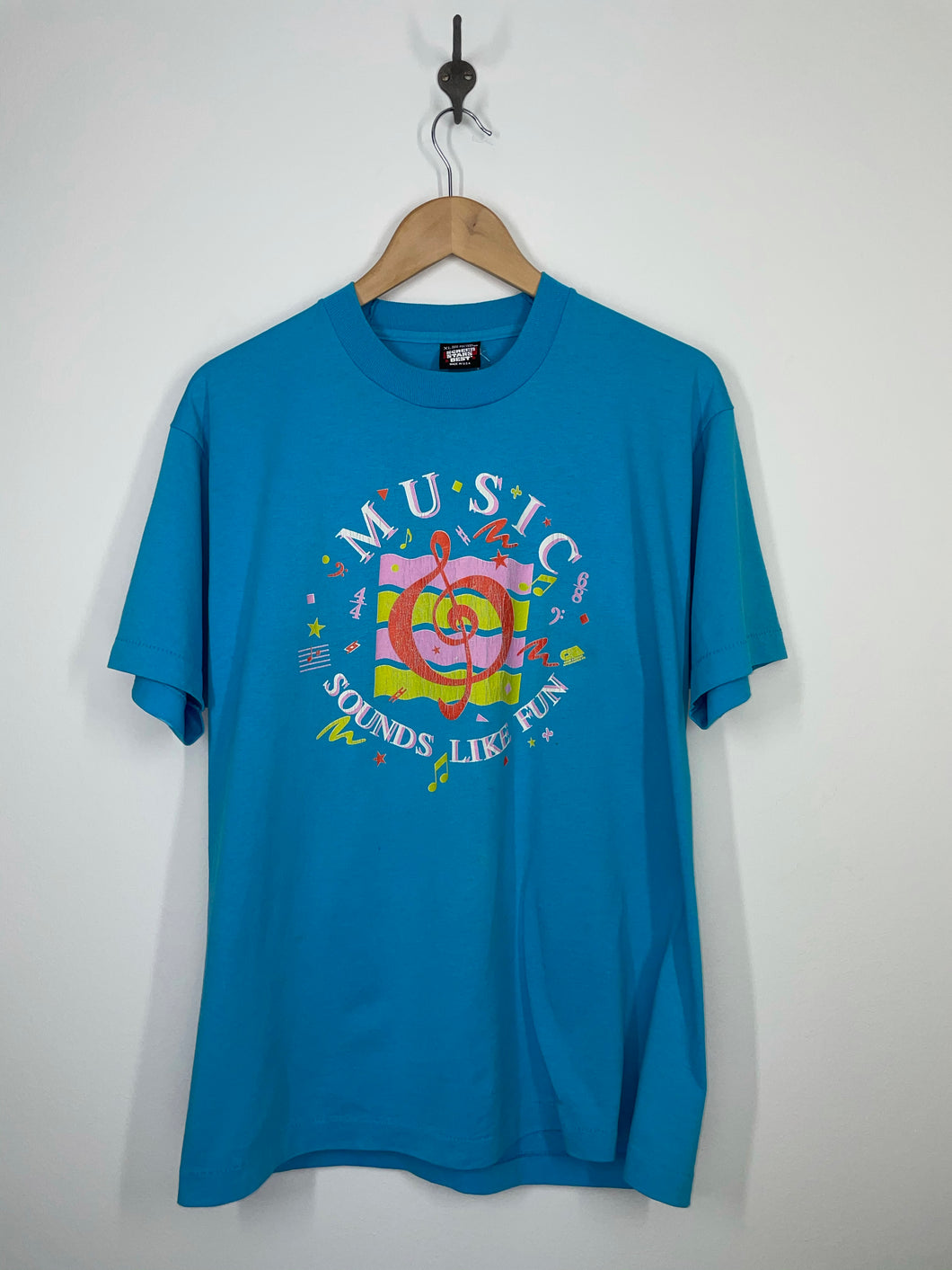 MUSIC - Sounds Like Fun T Shirt - Screen Stars - XL