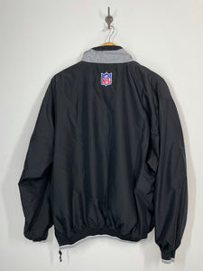 NFL Oakland Raiders Football Pro Line 1/4 Zip Pullover Windbreaker Jacket - Starter - L