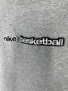 Nike Basketball - Raised Spell Out Lettering Shirt - Silver Tag - XXL