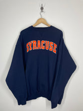 Load image into Gallery viewer, SU Syracuse University Sewn Spell Out Crewneck Sweatshirt - Champs XL
