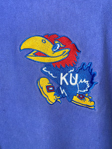 University of Kansas Jayhawks Embroidered Reverse Weave Gusset Sweatshirt - Champion - L