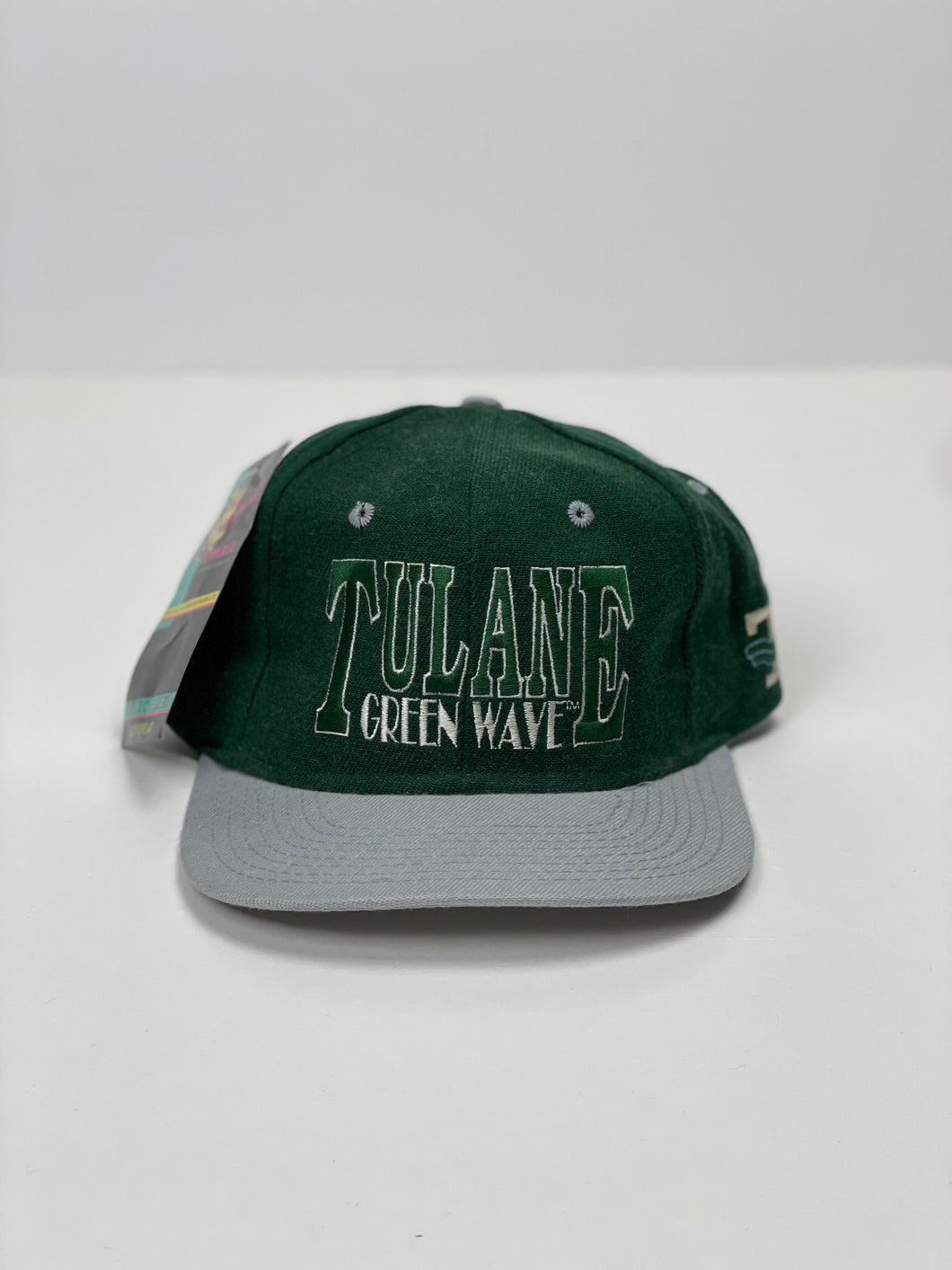 Tulane green top wave hat