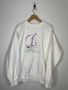 Long Beach Sailboat Embroidered Sweatshirt - Wek the World - XL