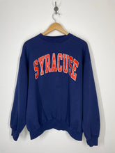 Load image into Gallery viewer, SU Syracuse University Spell Out Crewneck Sweatshirt - BVD - XL
