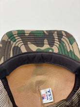 Load image into Gallery viewer, Born To Hunt Camo Mesh Snapback Trucker Hat
