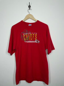 NFL - Kansas City Chiefs Football Embroidered T Shirt - Logo 7 - M