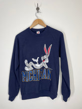 Load image into Gallery viewer, University of Michigan 1994 Bugs Bunny Crewneck Sweatshirt - Jerzees - M
