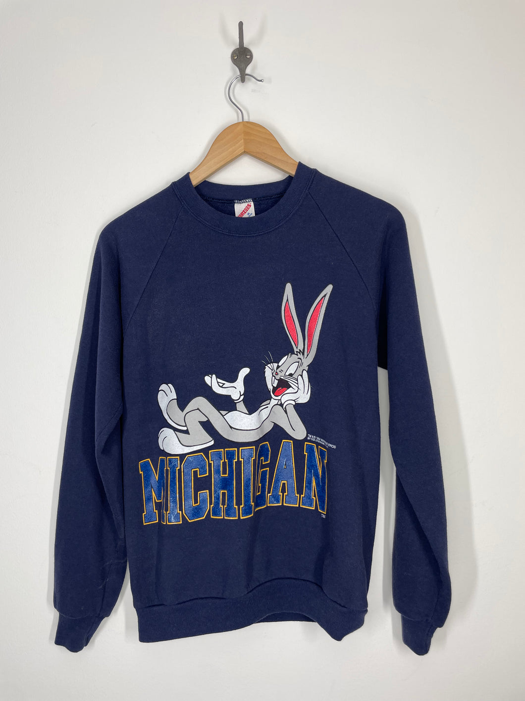 University of Michigan 1994 Bugs Bunny Crewneck Sweatshirt - Jerzees - M