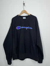 Load image into Gallery viewer, Champion Reverse Weave Embroidered Logo Spell Out Crewneck Sweatshirt - XL
