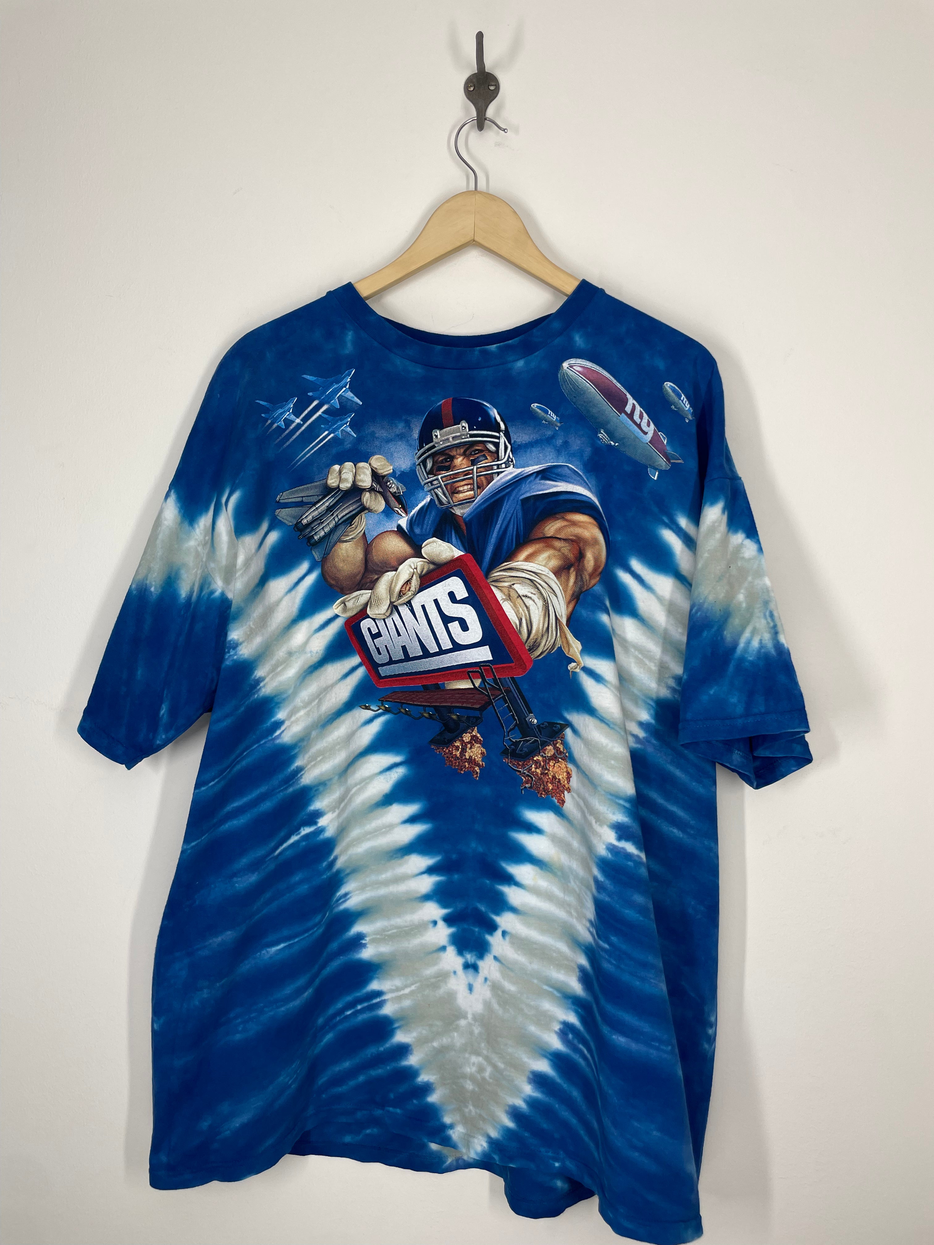 Kids NY Giants Hand Made Tie Dyed Shirt 