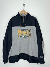 Load image into Gallery viewer, NFL Green Bay Packers Football Embroidered 1/4 Zip Pullover Sweatshirt - Lee Sport - XL
