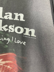 Alan Jackson 1996 Everything I Love Country Music T Shirt - Fruit of the Loom - L