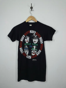 KISS - 1979 World Tour Rock Concert T Shirt - Aucoin - S