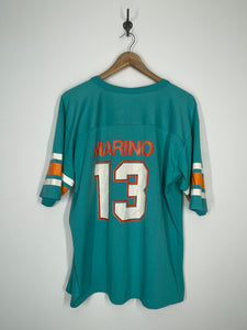 NFL Miami Dolphins Football Dan Marino V Neck Jersey Shirt - Salem - L