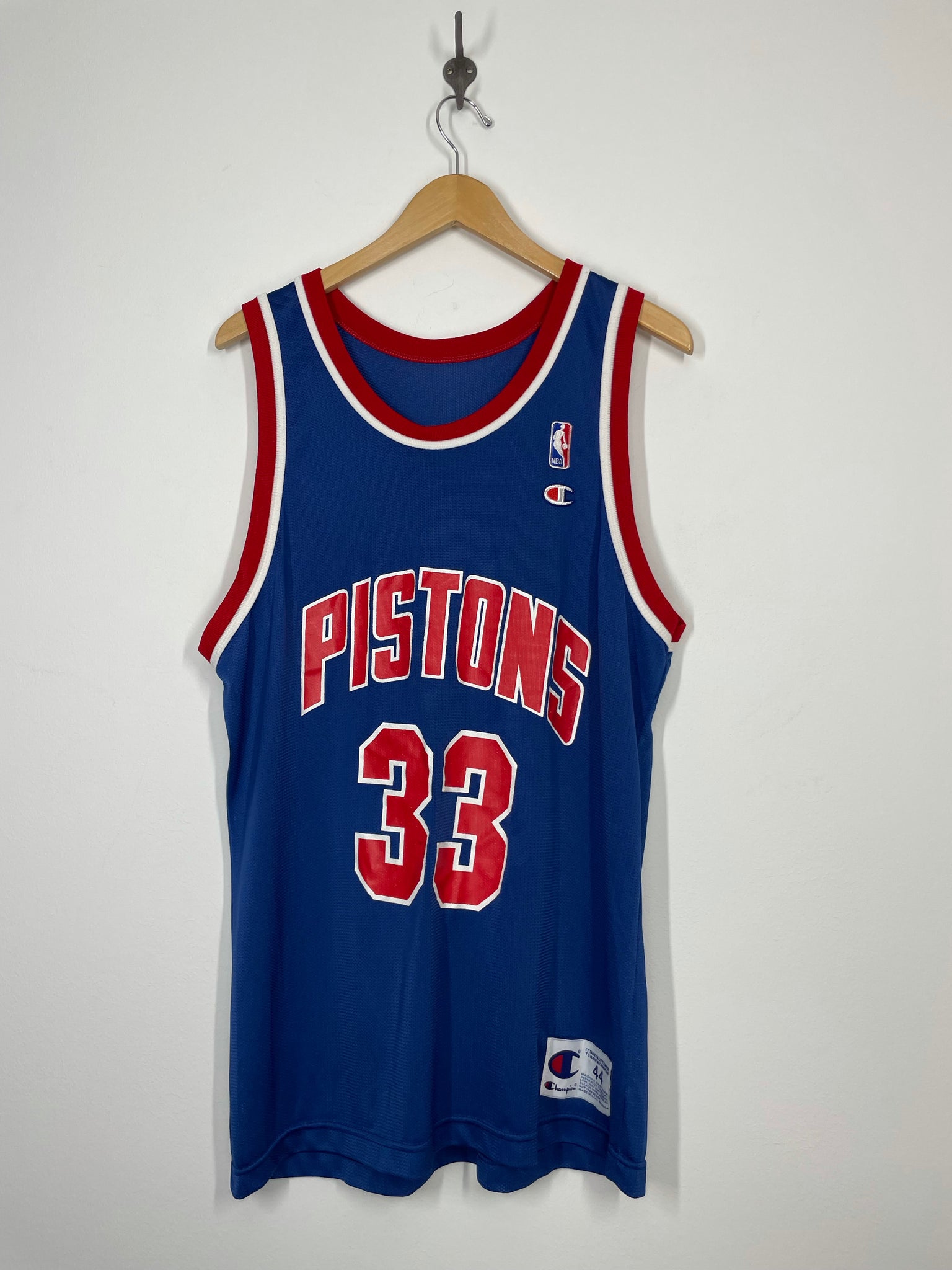 Vintage Champion Brand Detroit Pistons Grant Hill Reversible