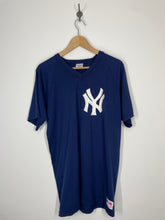 Load image into Gallery viewer, MLB New York NY Yankees Baseball V Neck Jersey T Shirt - Sand Knit - XL
