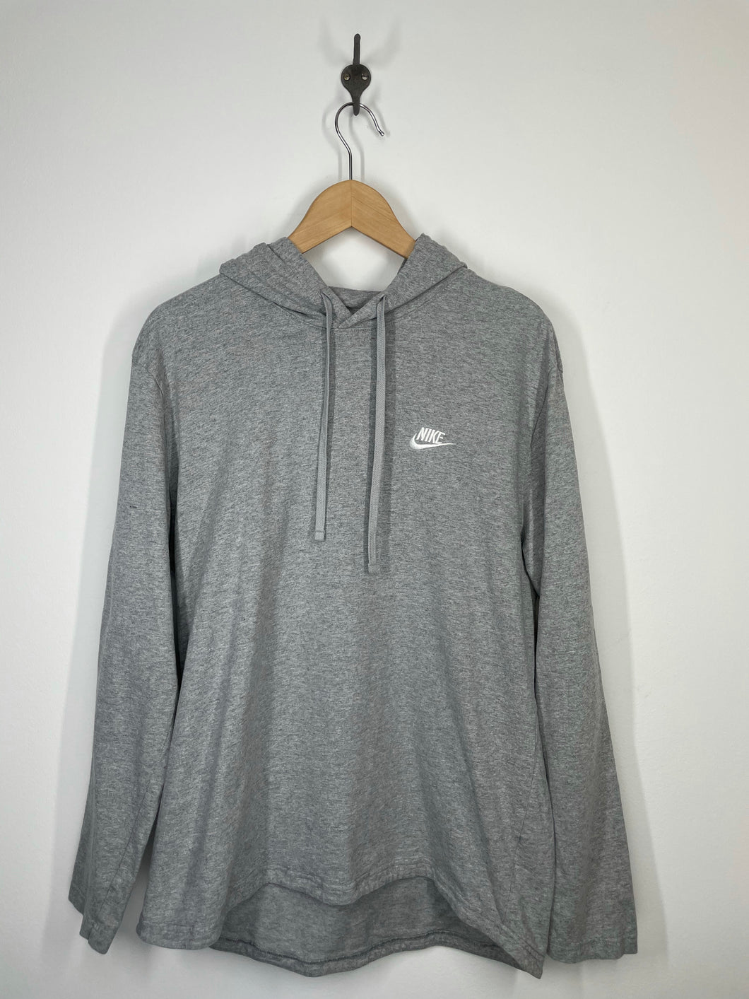 Nike - Mini Logo Full Zip Hoodie Sweatshirt - Blue Tag - L