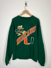 Load image into Gallery viewer, University of Miami Hurricanes Sebastian the Ibis Sweatshirt - Hanes - XXL
