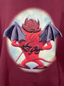 WB Looney Tunes 1999 Taz Angel & Devil T Shirt - L