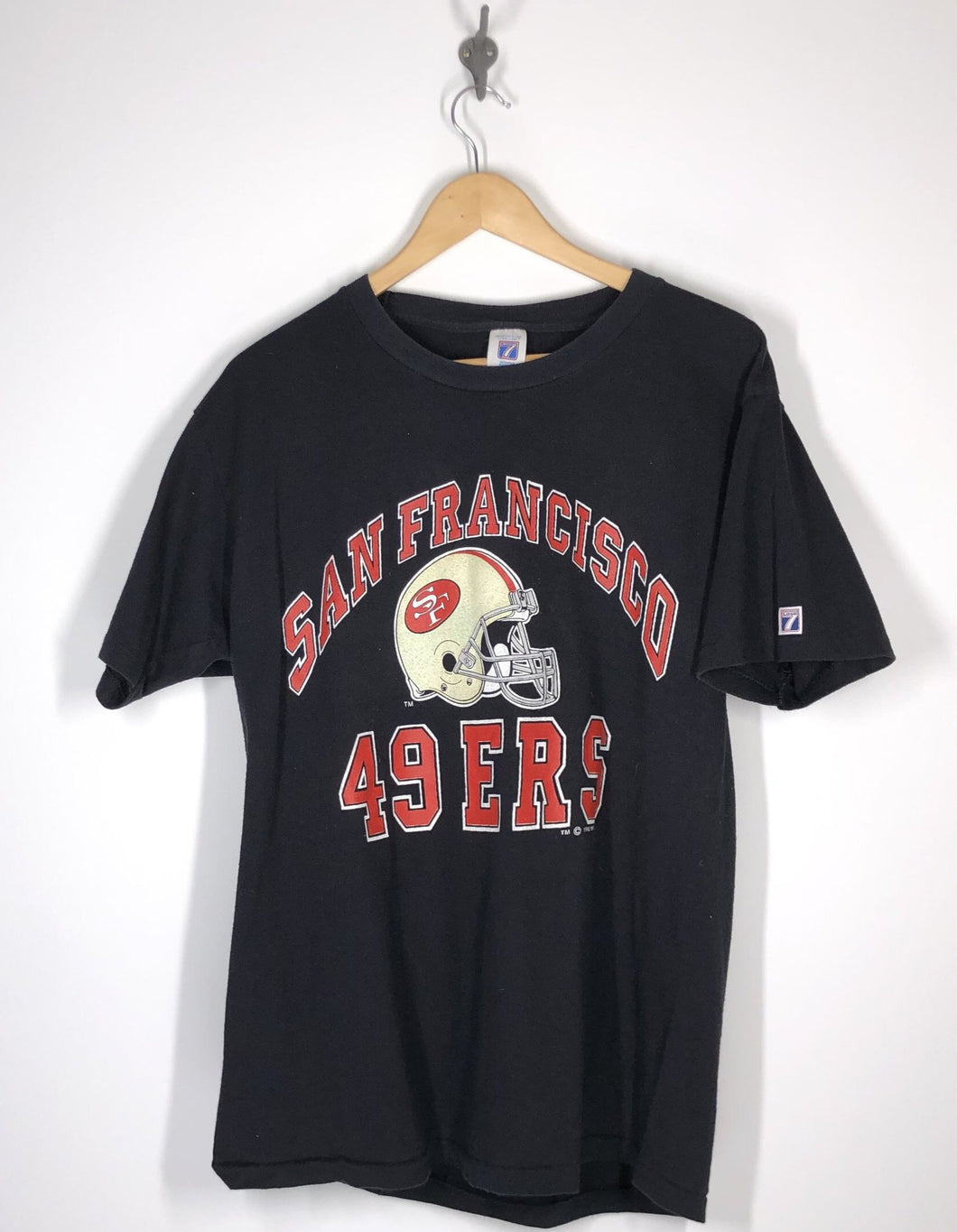 NFL - San Francisco 49ers 1992 Logo 7 Shirt - Large - Black