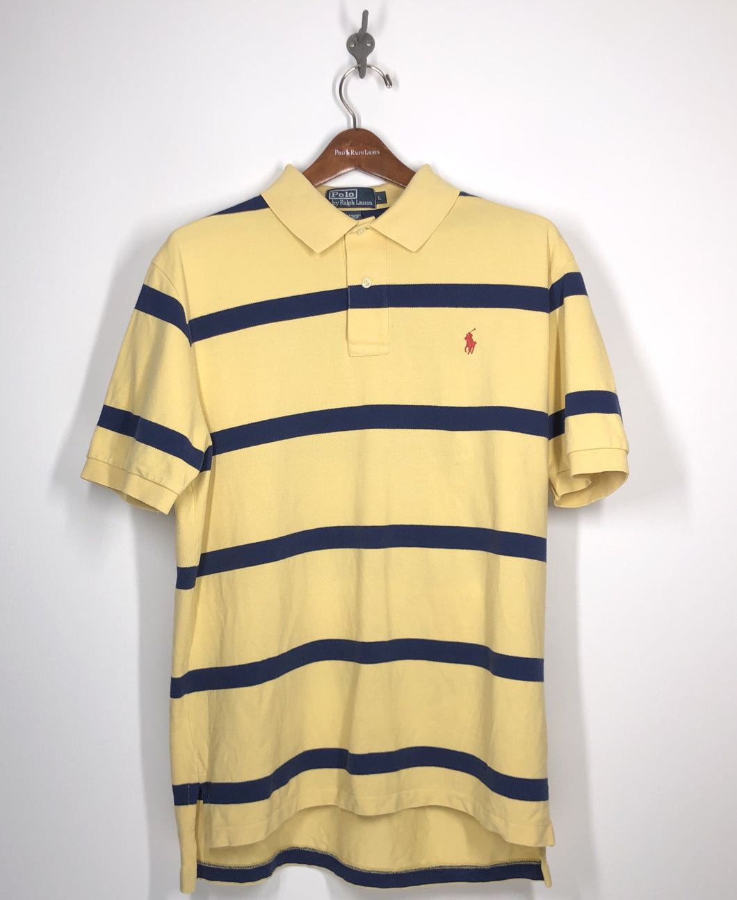 Polo by Ralph Lauren - L - Yellow/Blue - Iconic Mesh