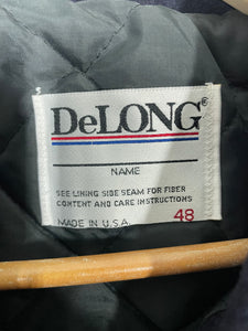 DeLong 1989 Blank Wool Letterman Bomber Jacket - 48