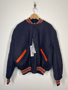 Wool Blank Varsity Letterman Snap Jacket - DeLong - 46 XL