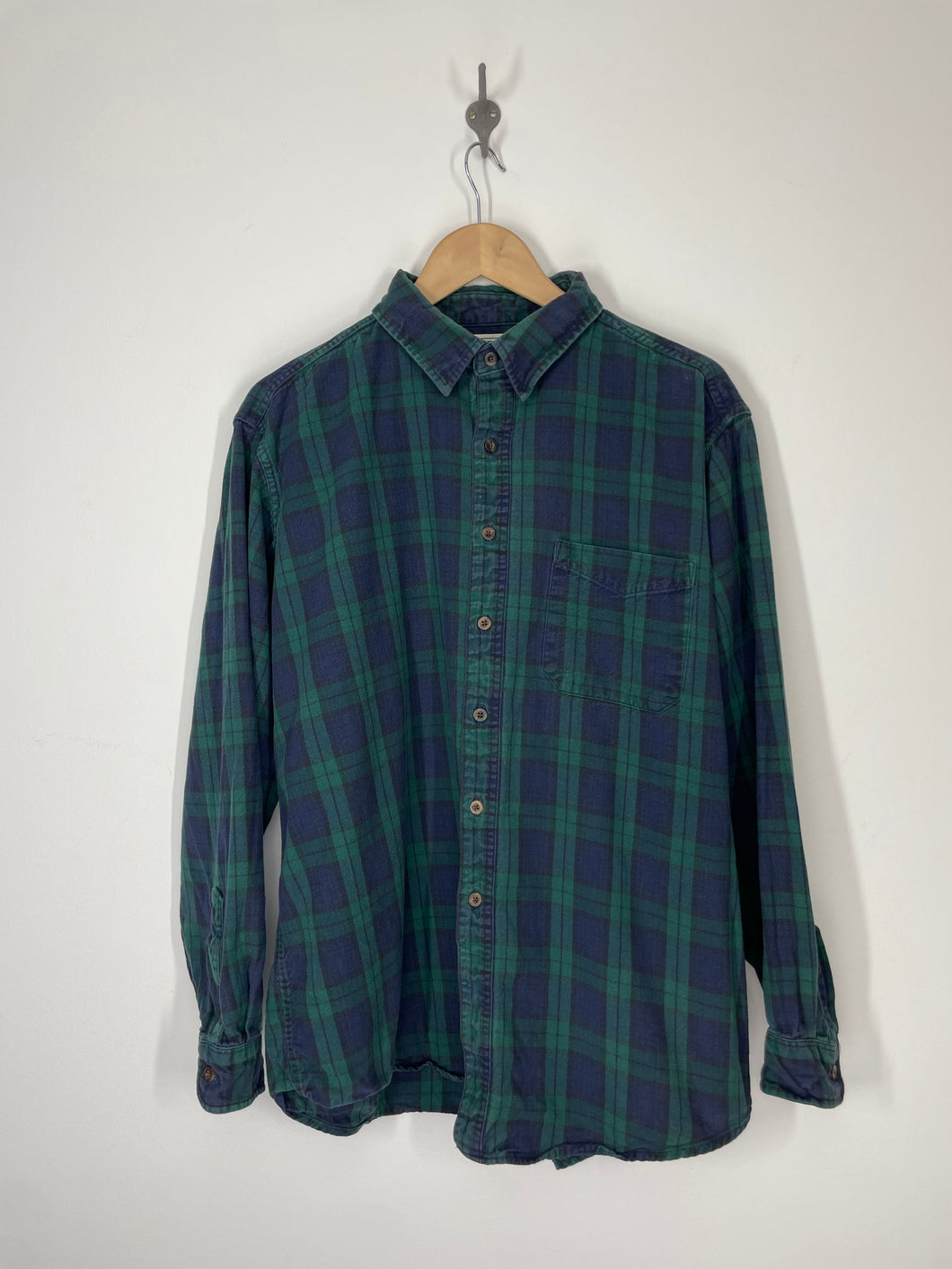 LL Bean Freeport Plaid Flannel Button Up Shirt - XL