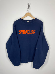 SU Syracuse University Embroidered Crewneck Sweatshirt - FOTL Heavy L