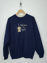 Load image into Gallery viewer, I Believe In Angels Embroidered Double Collar Sweatshirt - Won’s Wear - M/L
