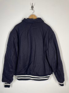 DeLong 1989 Blank Wool Letterman Bomber Jacket - 48