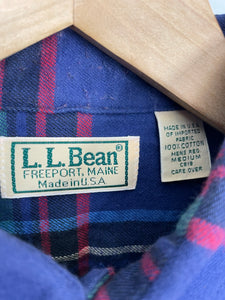 LL Bean Freeport Plaid Flannel Button Up Shirt - M